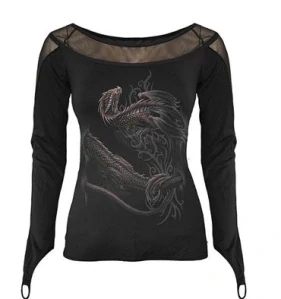 Tričko s dlouhým rukávem Serpent wrap