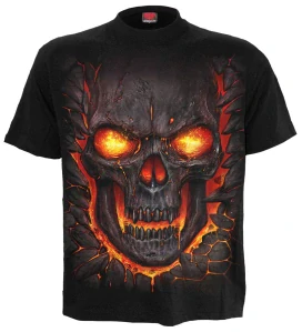 Tričko Skull Lava