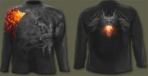Dragon flames tričko