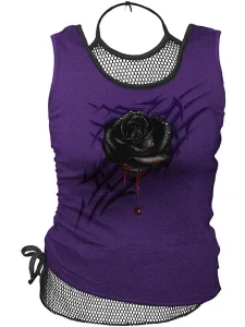 Tílko Black rose dew
