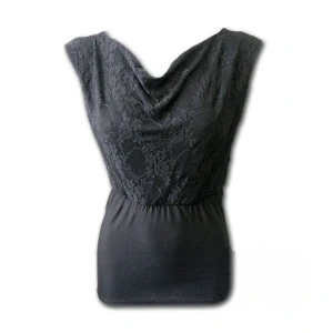WideNeck Lace layered Top